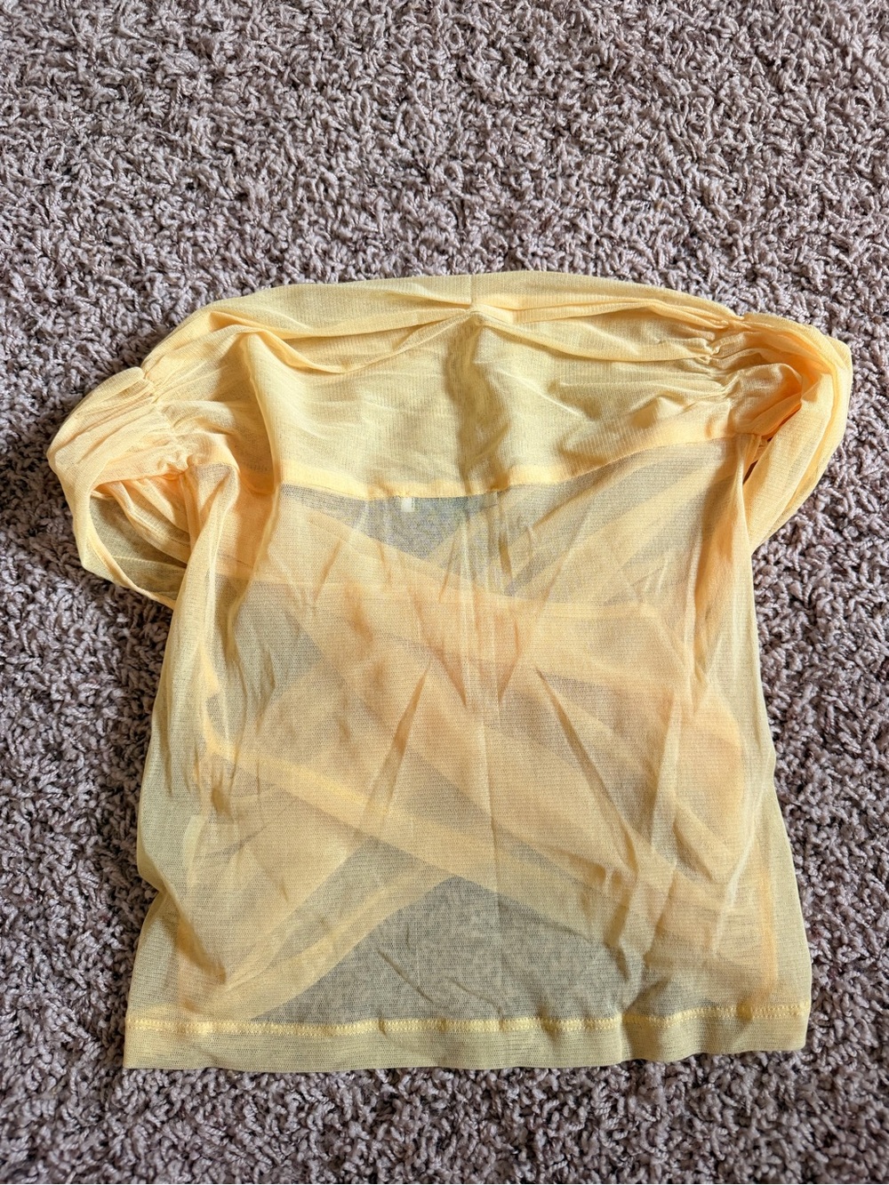ZARA ZARA Light Yellow Sheer Wrap Camisole - Picture 3 of 3